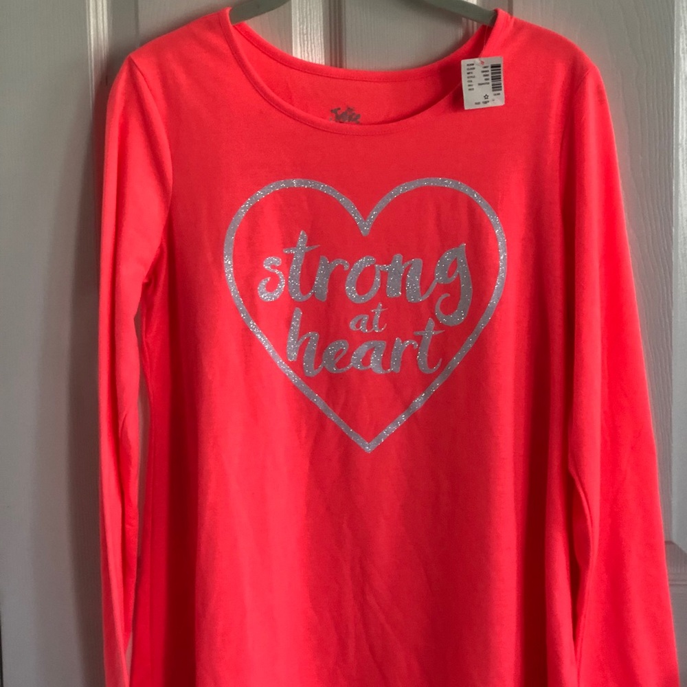 Justice “Strong at Heart” Long sleeve shirt